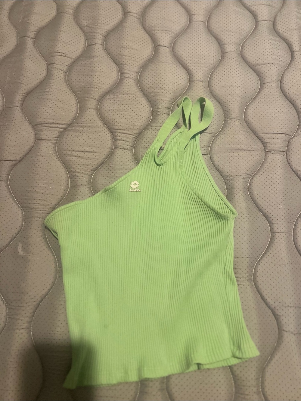 Zara Lime Green Ribbed Tank Top